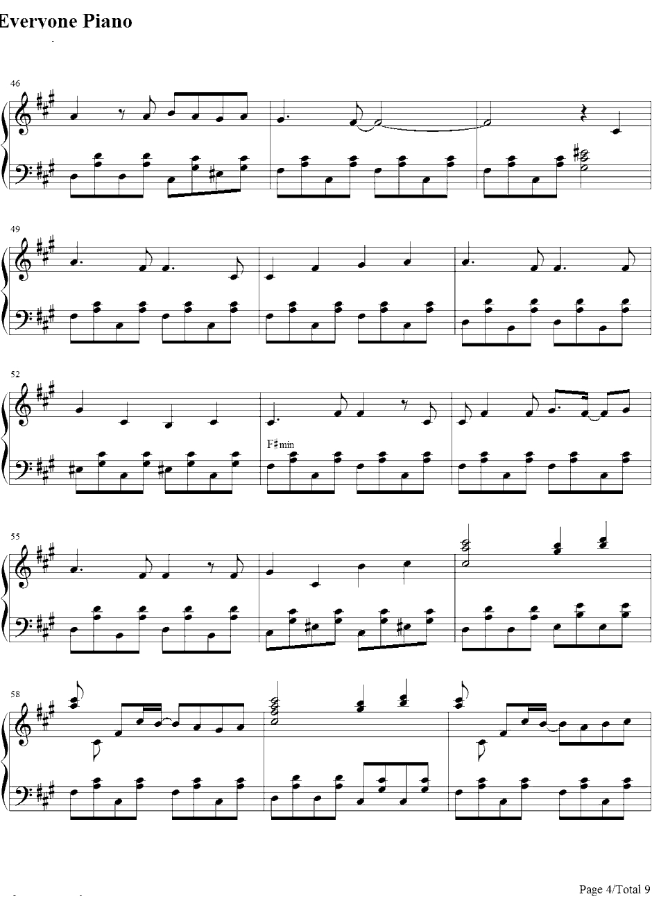 星屑ユートピア钢琴谱-巡音ルカ4