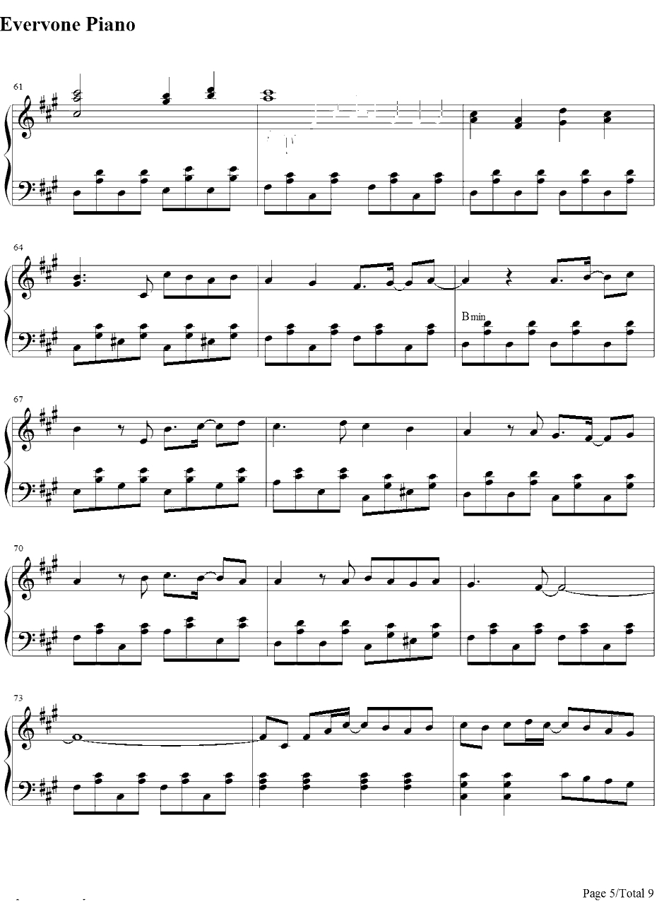 星屑ユートピア钢琴谱-巡音ルカ5