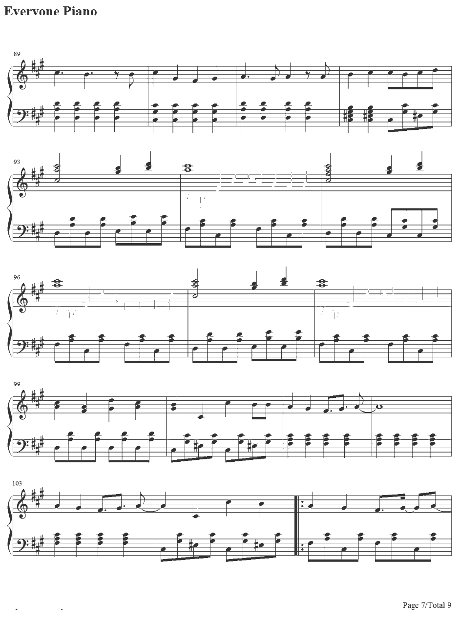 星屑ユートピア钢琴谱-巡音ルカ7