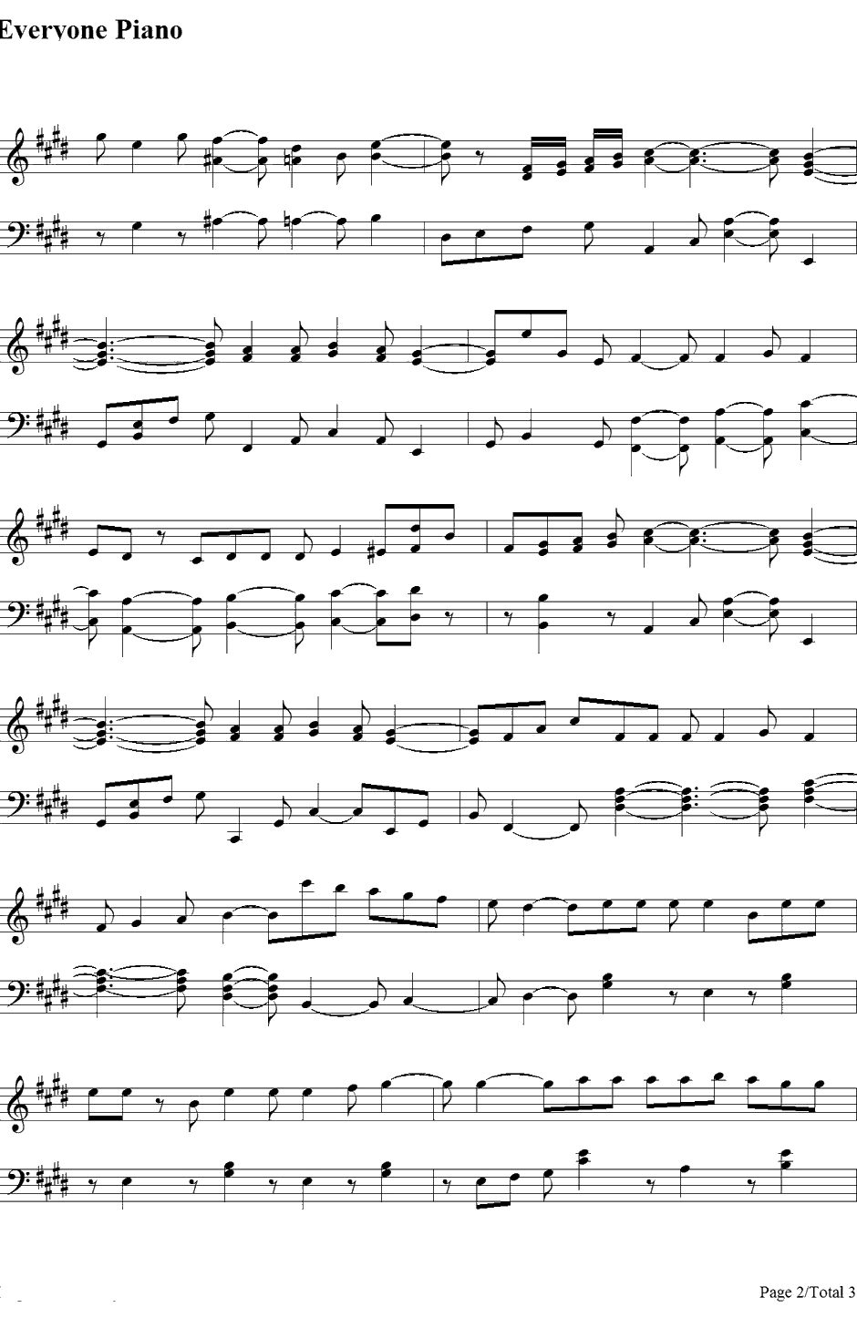 まわる地球ロンド钢琴谱-浪川大辅　-ヘタリアTheBeautifulWorld主題歌2