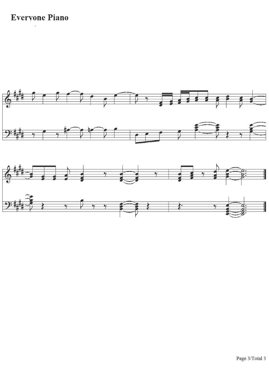 まわる地球ロンド钢琴谱-浪川大辅　-ヘタリアTheBeautifulWorld主題歌3