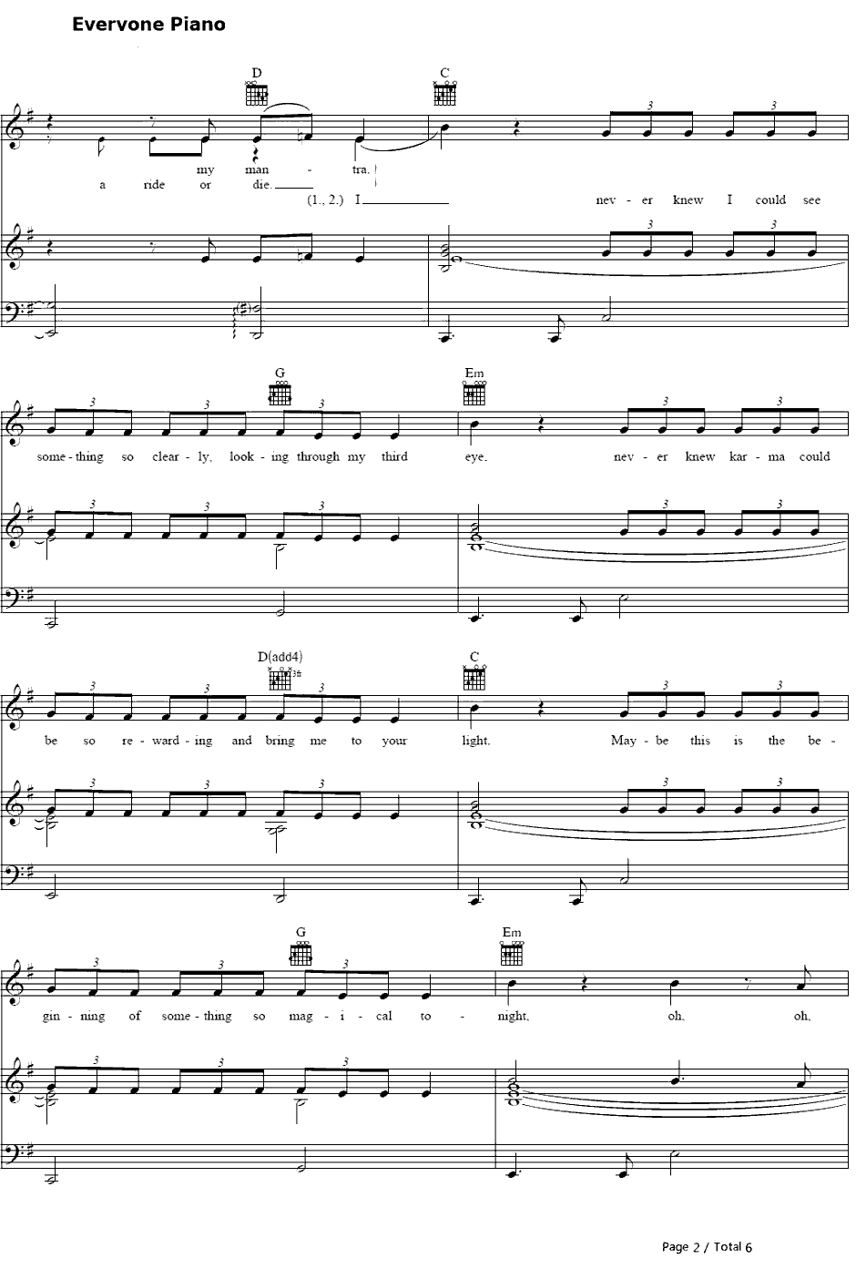 Legendary Lovers钢琴谱-KatyPerry2