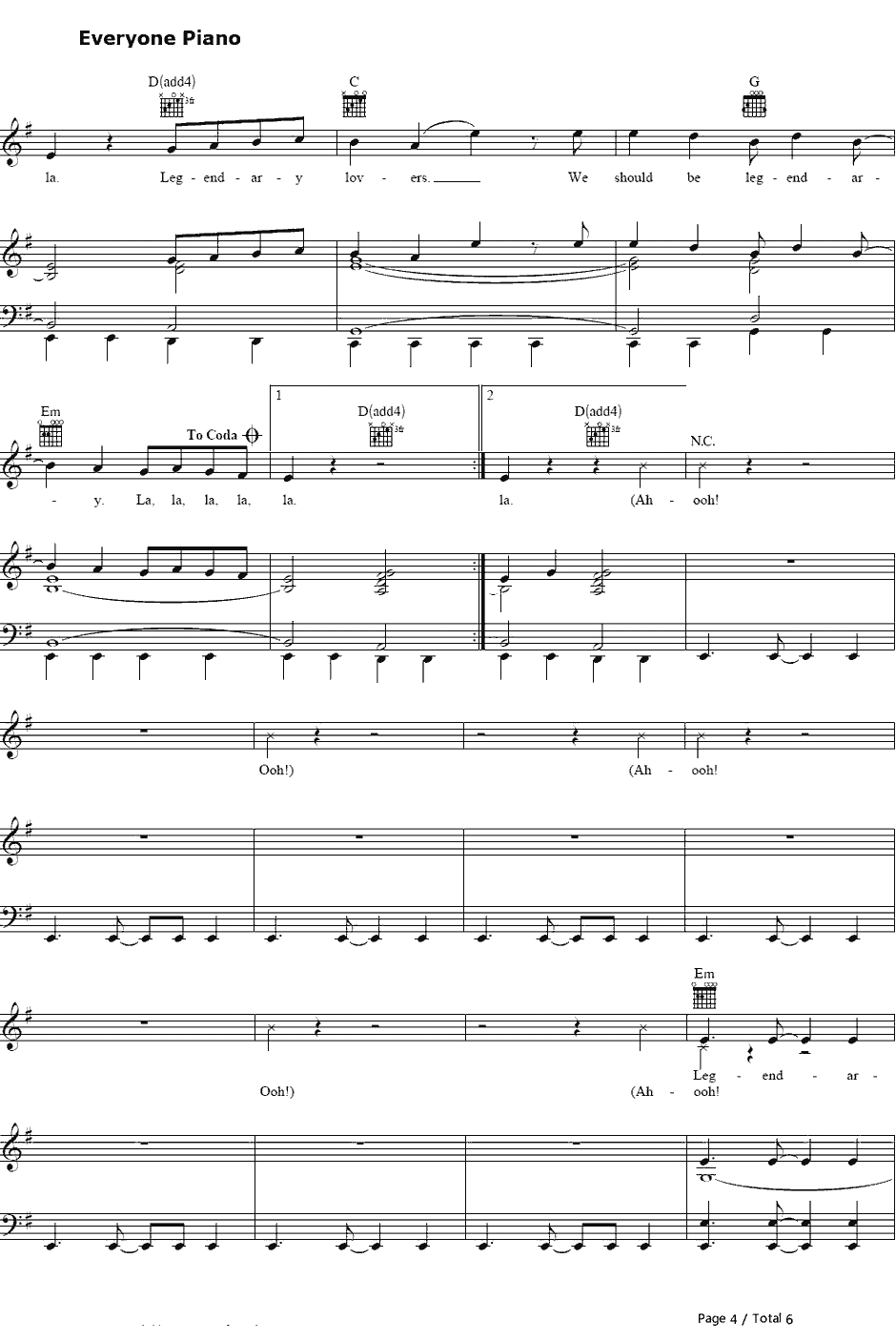 Legendary Lovers钢琴谱-KatyPerry4