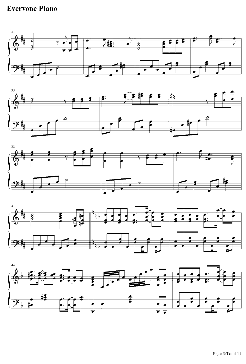 亡き王女の為のセプテット钢琴谱-东方Project-东方红魔乡～theEmbodimentofScarletDevil.主题曲3