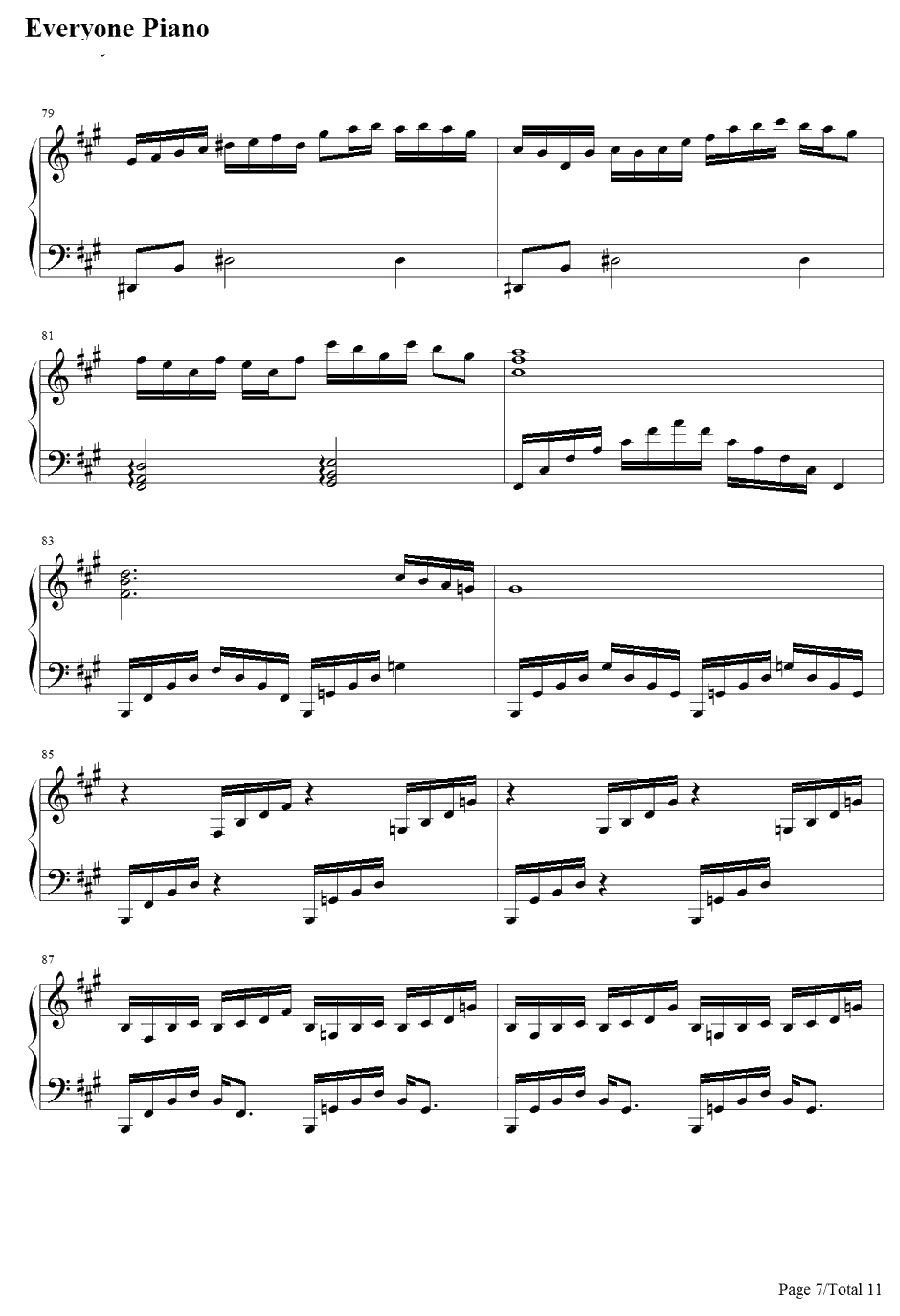 亡き王女の為のセプテット钢琴谱-东方Project-东方红魔乡～theEmbodimentofScarletDevil.主题曲7