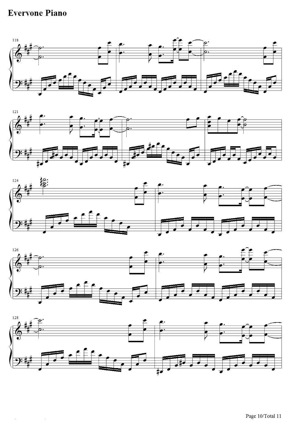 亡き王女の為のセプテット钢琴谱-东方Project-东方红魔乡～theEmbodimentofScarletDevil.主题曲10