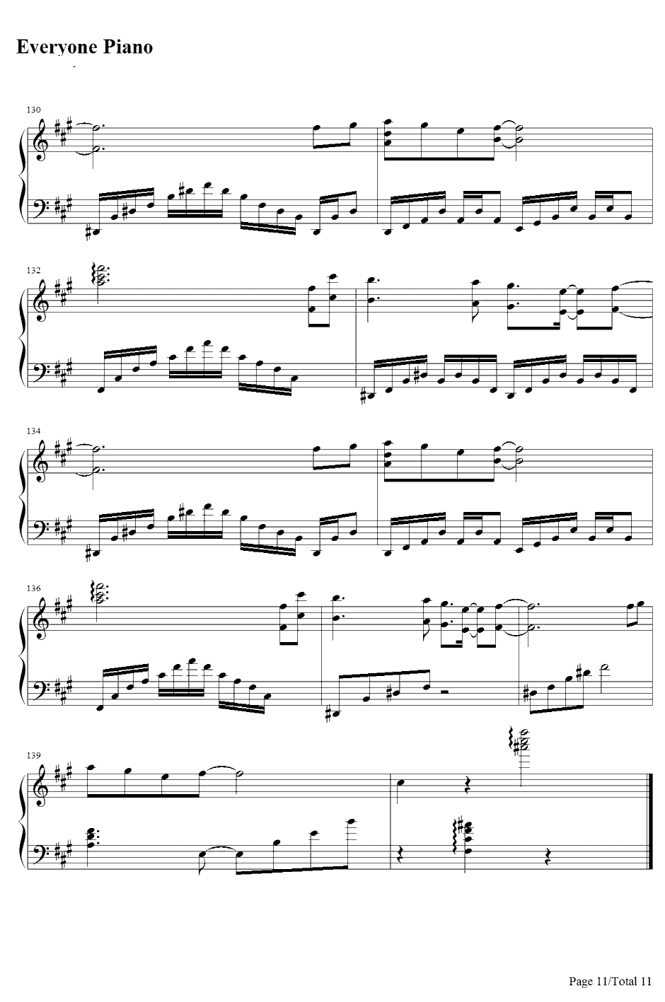 亡き王女の為のセプテット钢琴谱-东方Project-东方红魔乡～theEmbodimentofScarletDevil.主题曲11