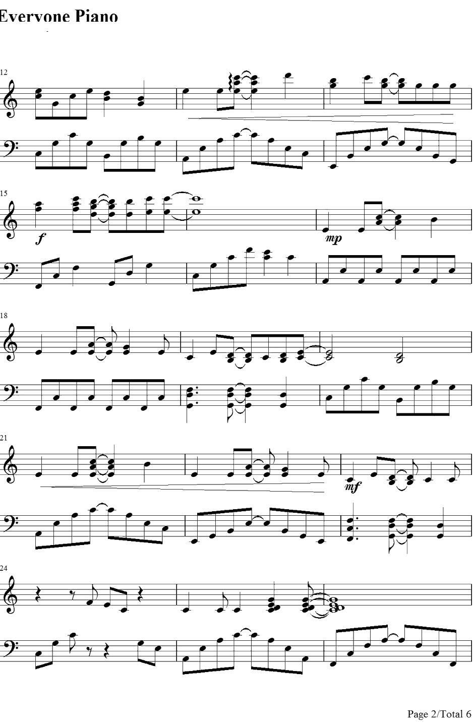 Glitter钢琴谱-森永真由美-森永真由美-妖精的尾巴ED112