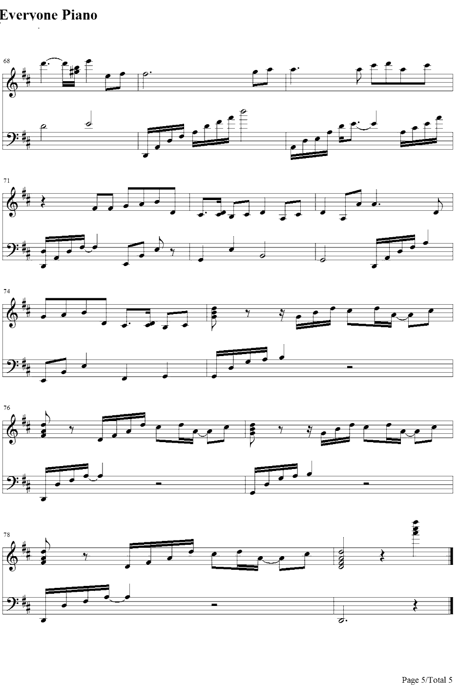 Key to My Heart钢琴谱-倉木麻衣-宿命传说2OST5