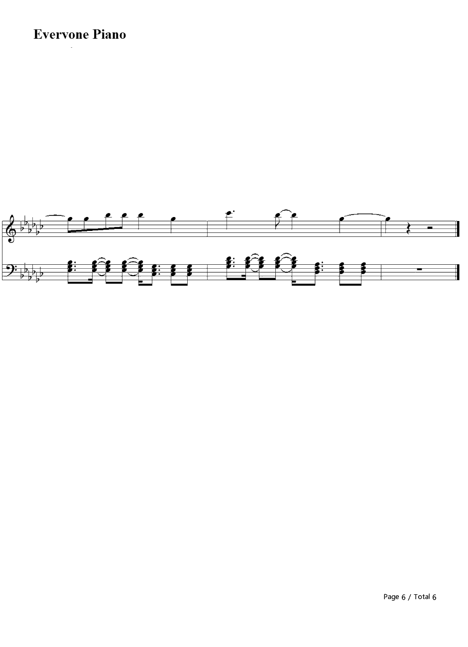 We Found Love钢琴谱-RihannaftCalvinHarris6