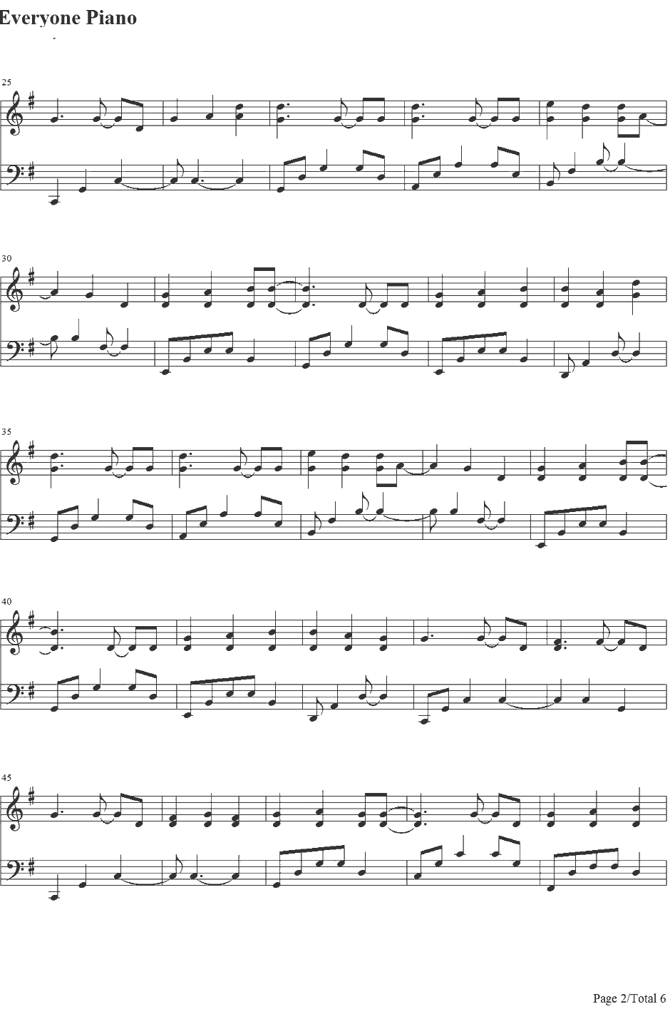 You and Me钢琴谱-Lifehouse2