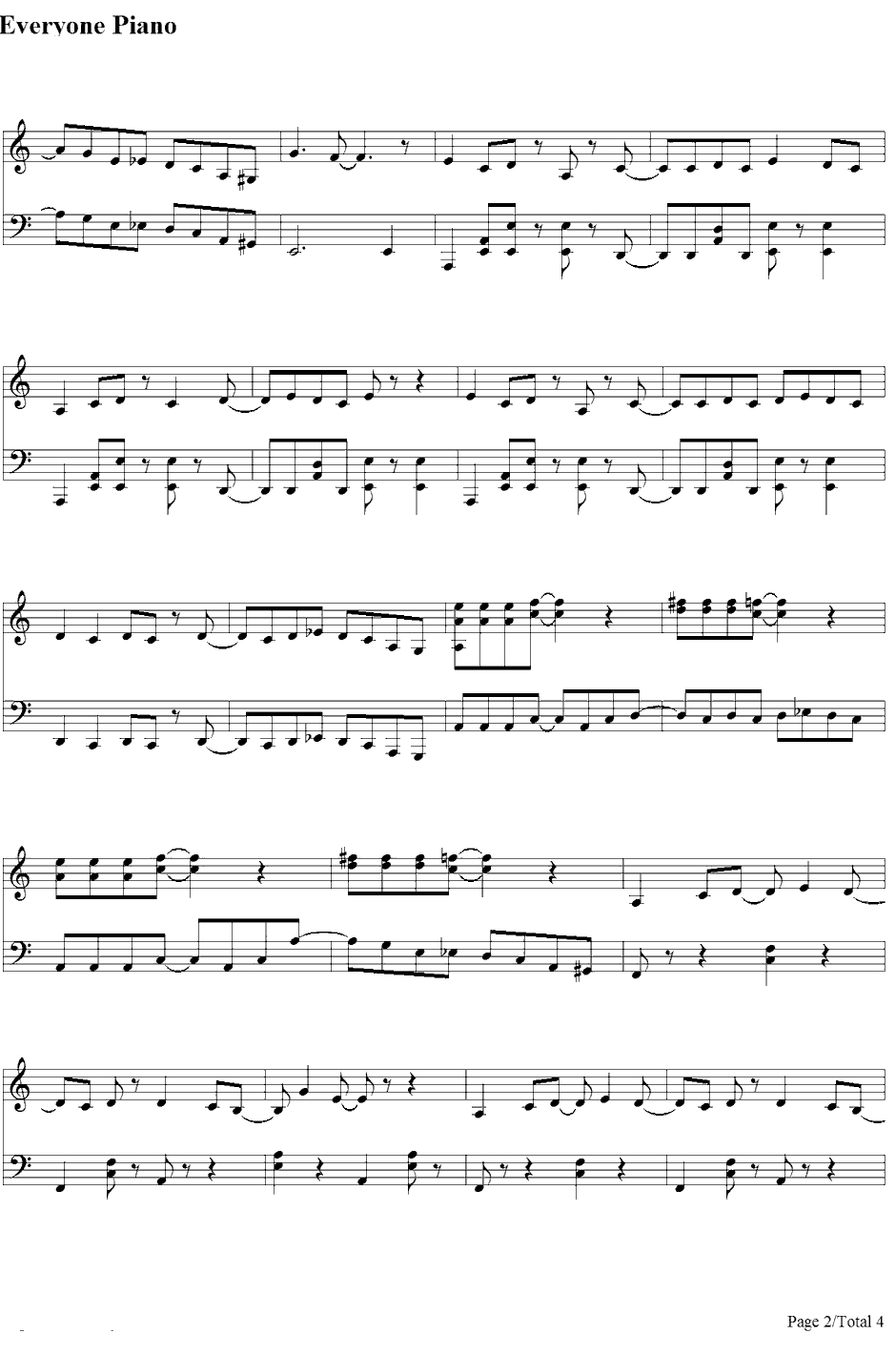 東京電脳探偵団钢琴谱-初音ミク2