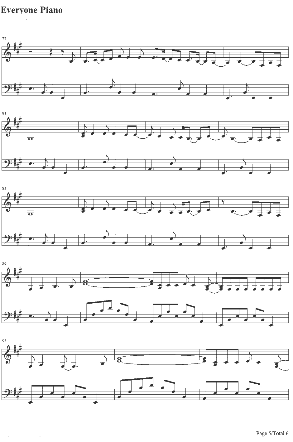 Wicked Game钢琴谱-ChrisIsaak5