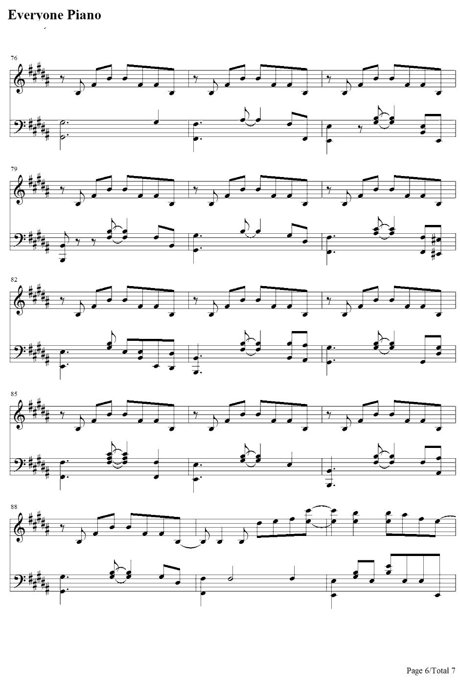 Payphone钢琴谱-Maroon5ft.WizKhalifa6