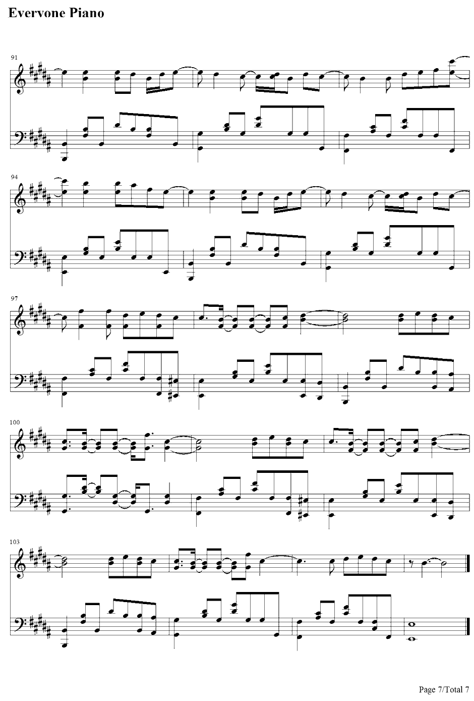 Payphone钢琴谱-Maroon5ft.WizKhalifa7