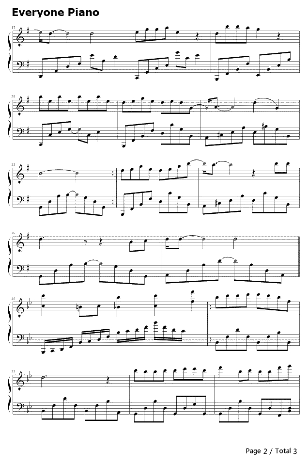 广岛之恋钢琴谱-莫文蔚-广岛之恋2