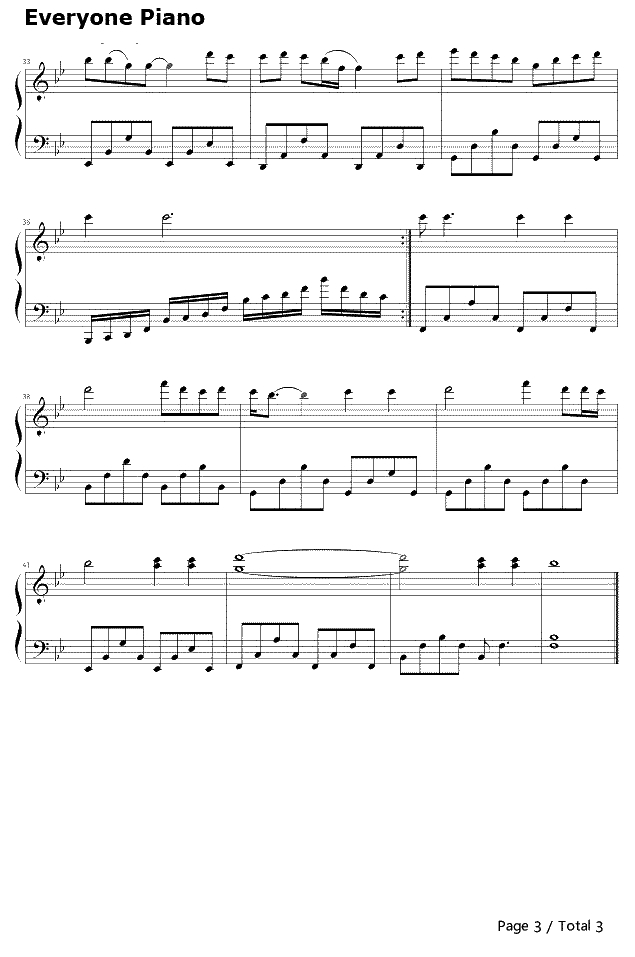 广岛之恋钢琴谱-莫文蔚-广岛之恋3