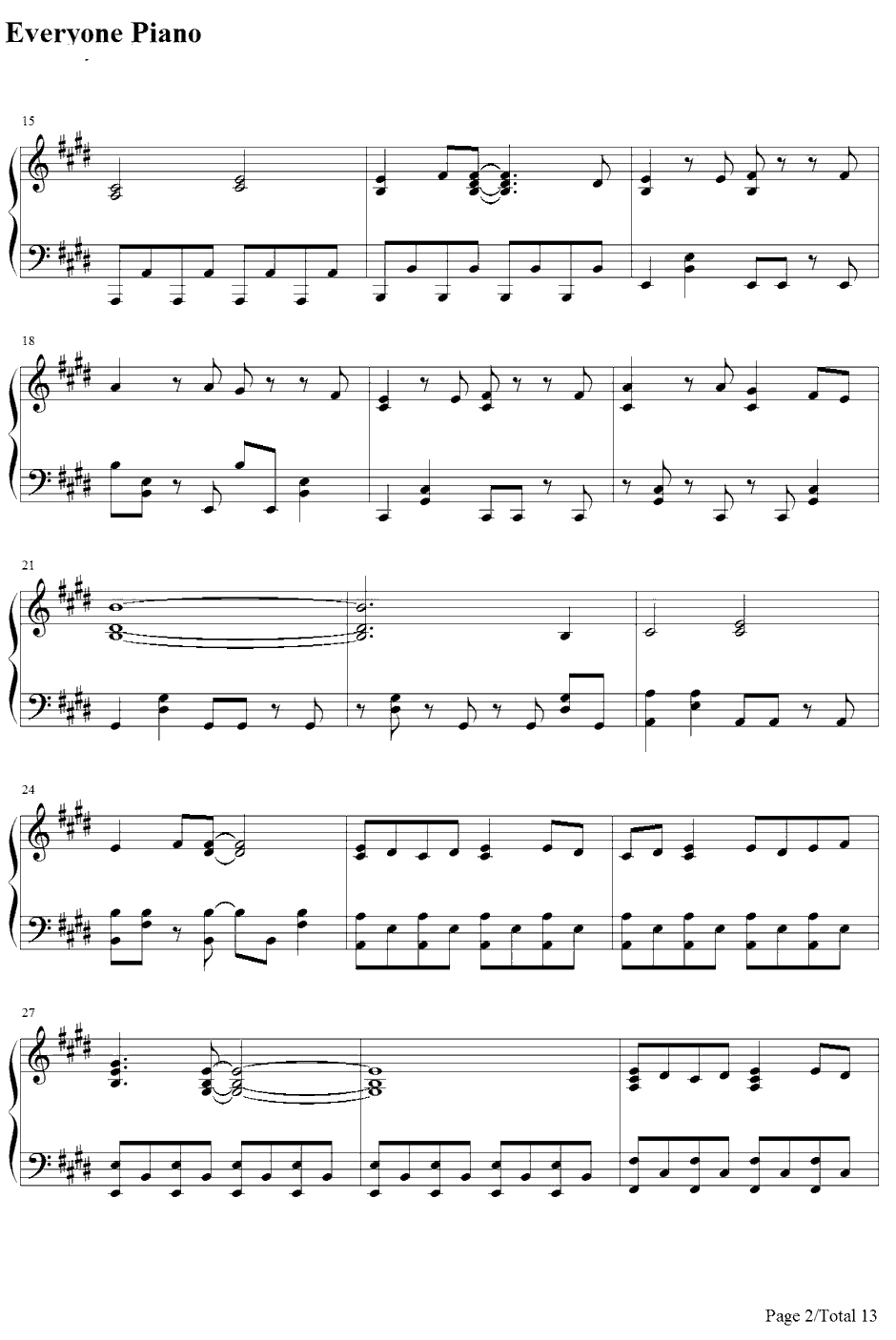 Morning Arch钢琴谱-河野マリナ-AChannelOP2