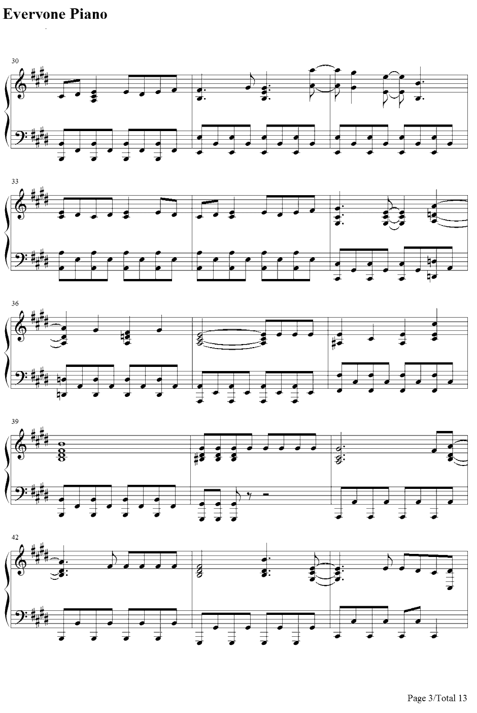 Morning Arch钢琴谱-河野マリナ-AChannelOP3