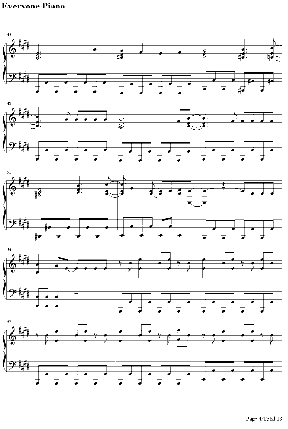 Morning Arch钢琴谱-河野マリナ-AChannelOP4