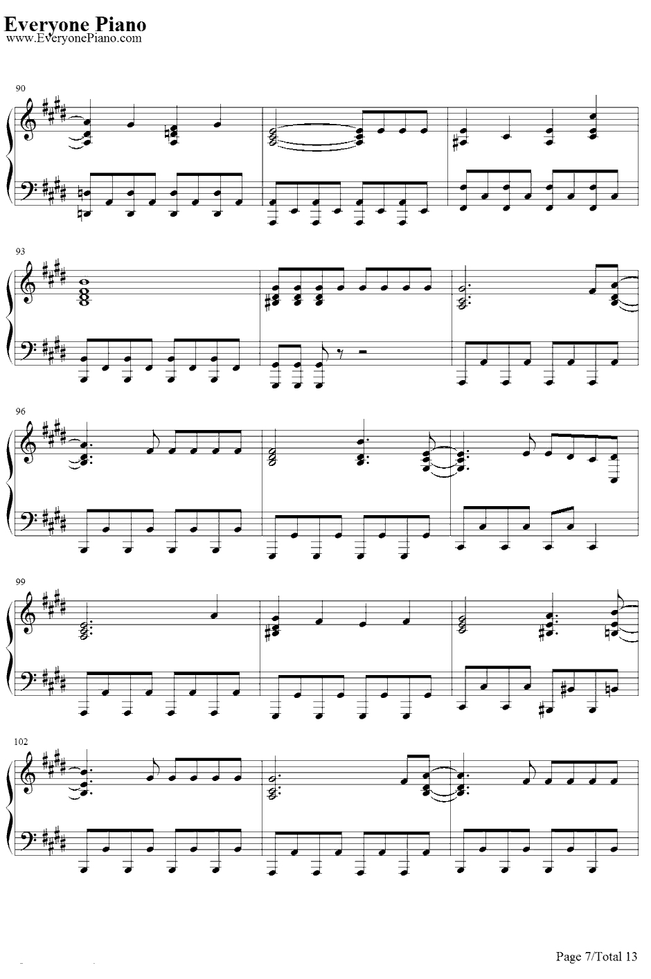 Morning Arch钢琴谱-河野マリナ-AChannelOP7