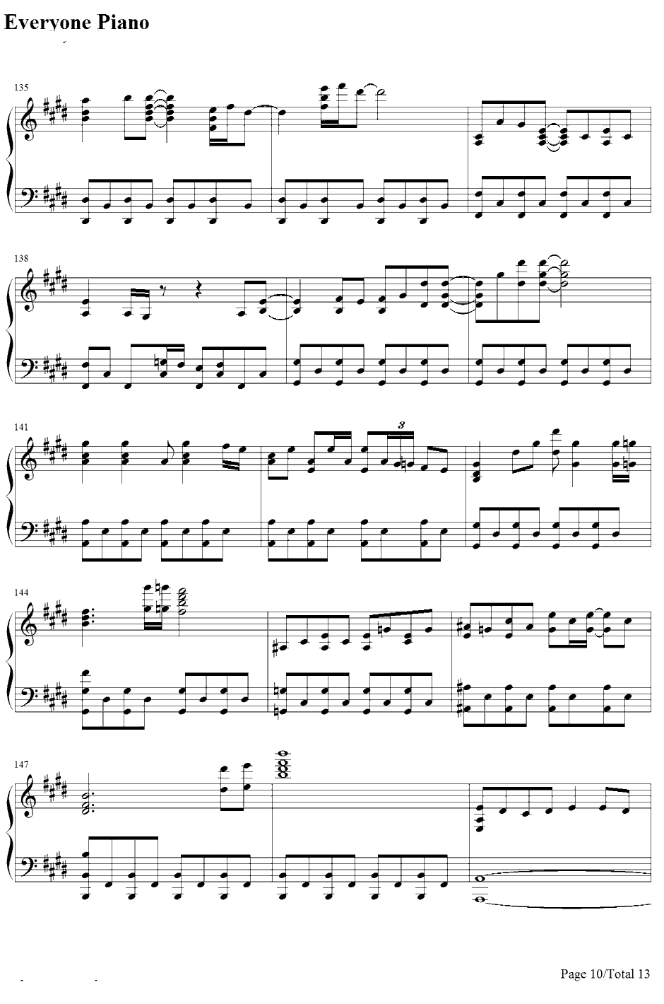 Morning Arch钢琴谱-河野マリナ-AChannelOP10