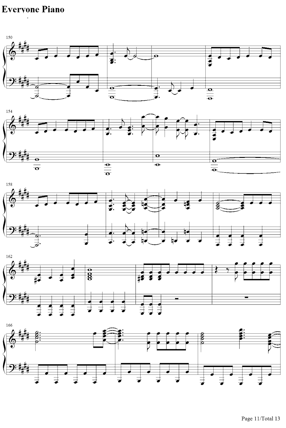 Morning Arch钢琴谱-河野マリナ-AChannelOP11