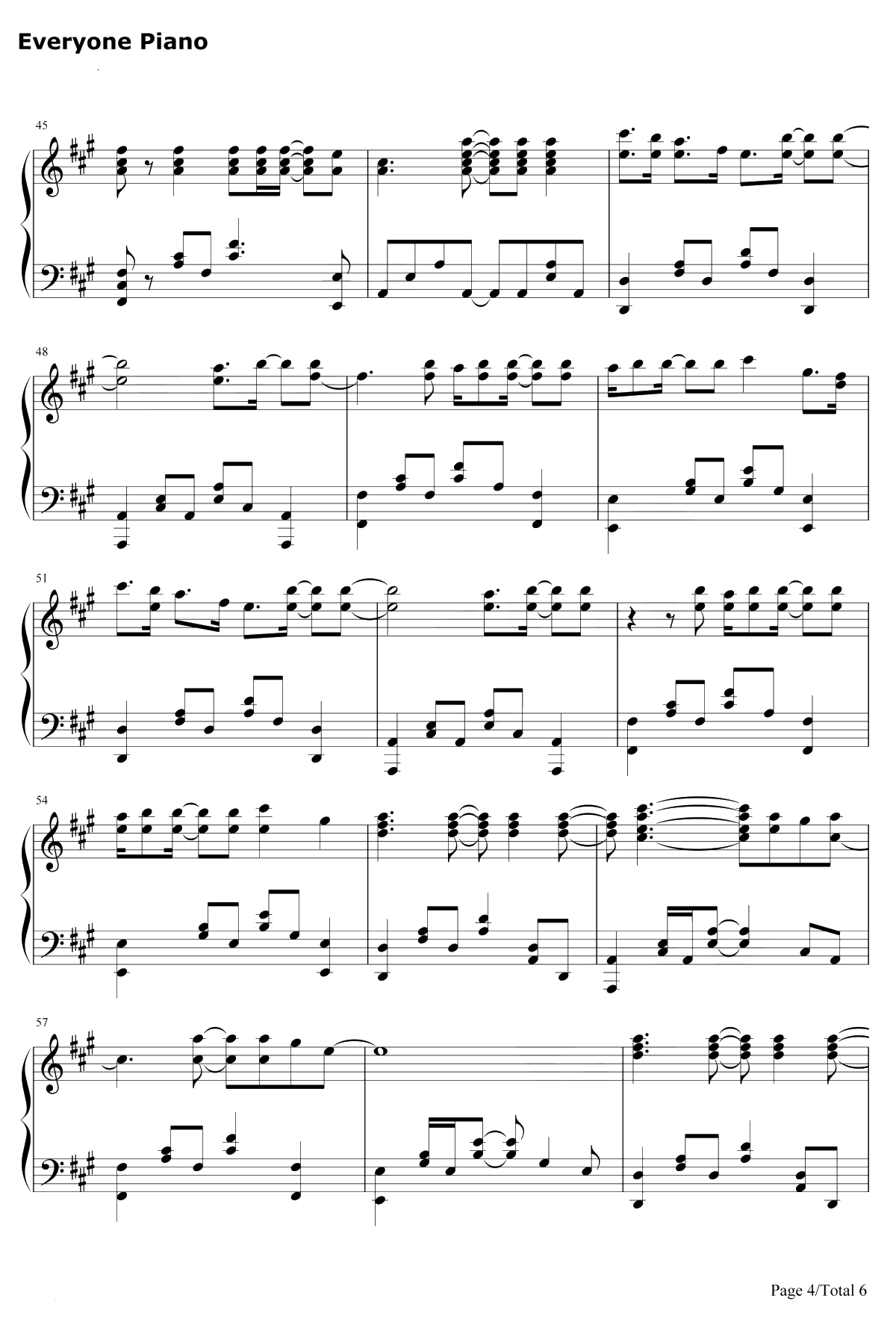 Smile钢琴谱-AvrilLavigne4