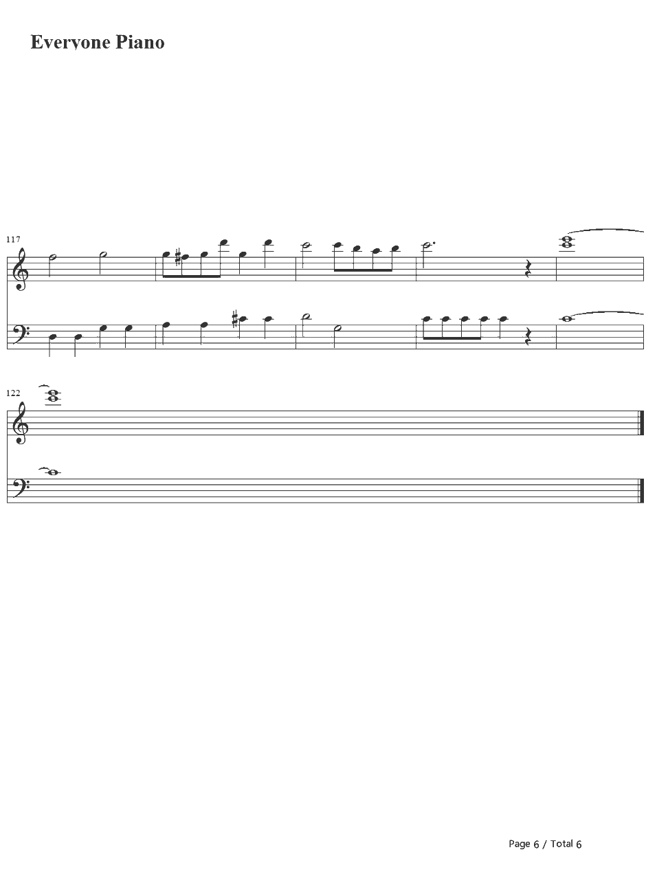 いーあるふぁんくらぶ钢琴谱-GUMI&鏡音リン6