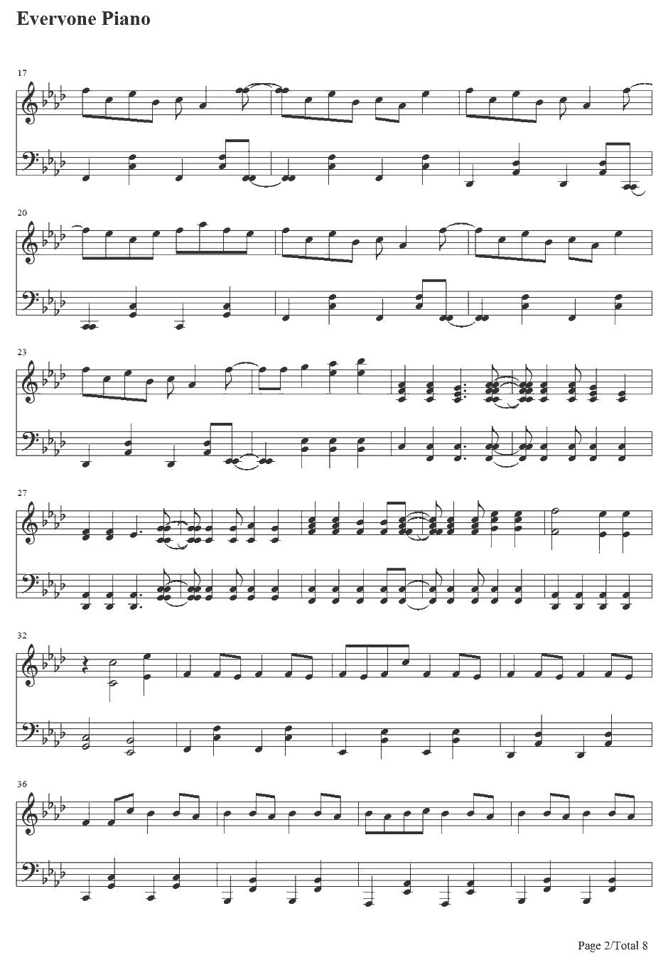 桜前线异常ナシ钢琴谱-初音ミク2