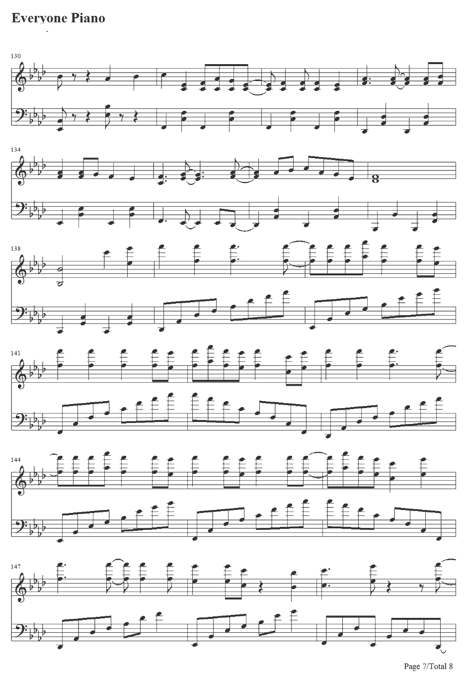 桜前线异常ナシ钢琴谱-初音ミク7