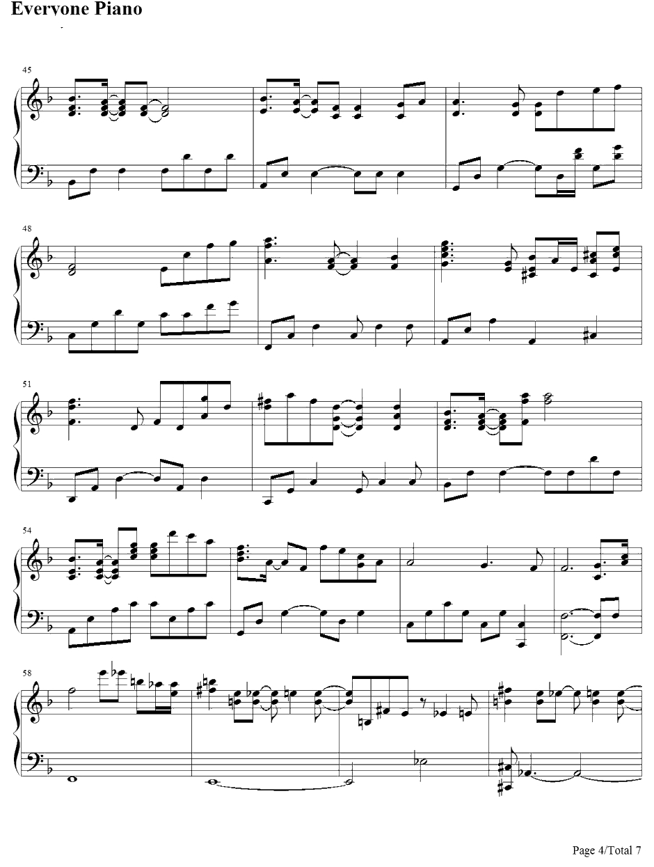 さよならのかわりに钢琴谱-つぐみ寮寮生会合唱団-青空下的约定ED4