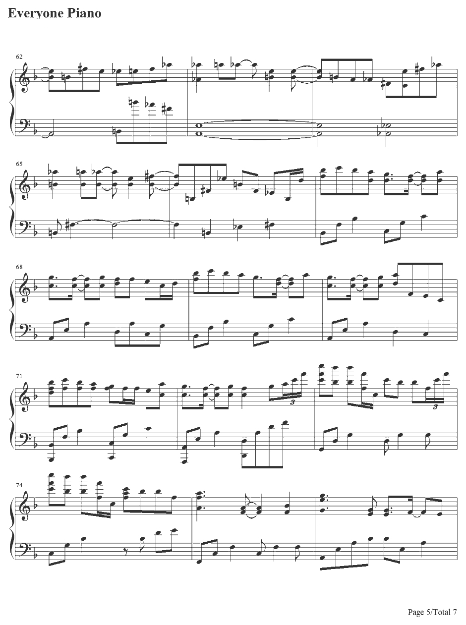 さよならのかわりに钢琴谱-つぐみ寮寮生会合唱団-青空下的约定ED5