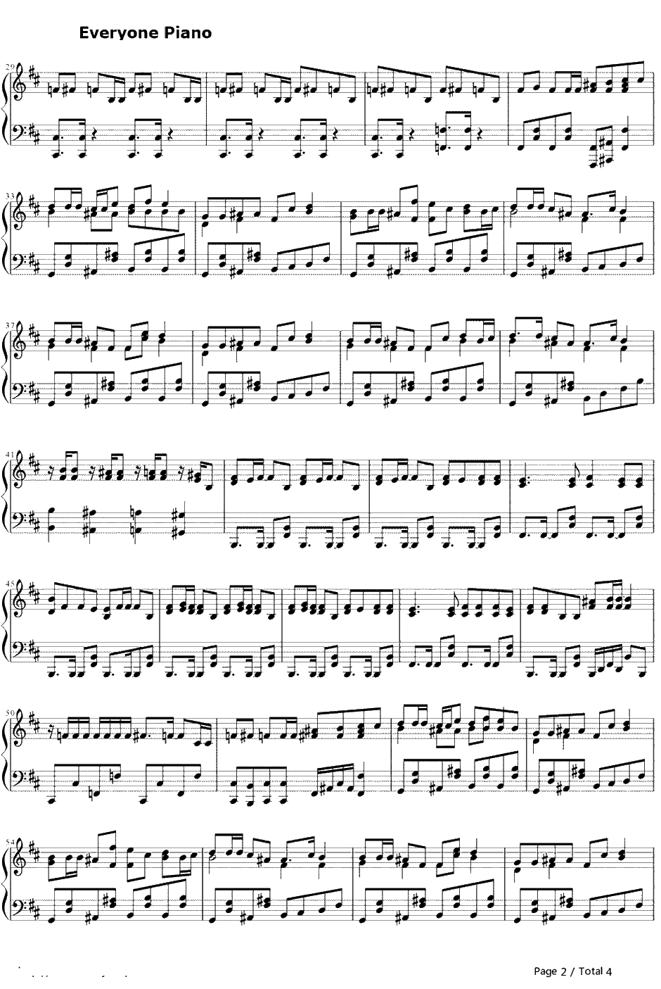 カーニバル钢琴谱-GUMI2