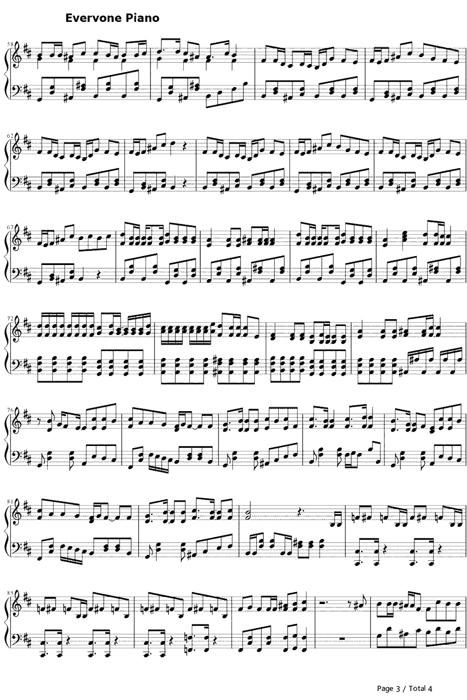 カーニバル钢琴谱-GUMI3