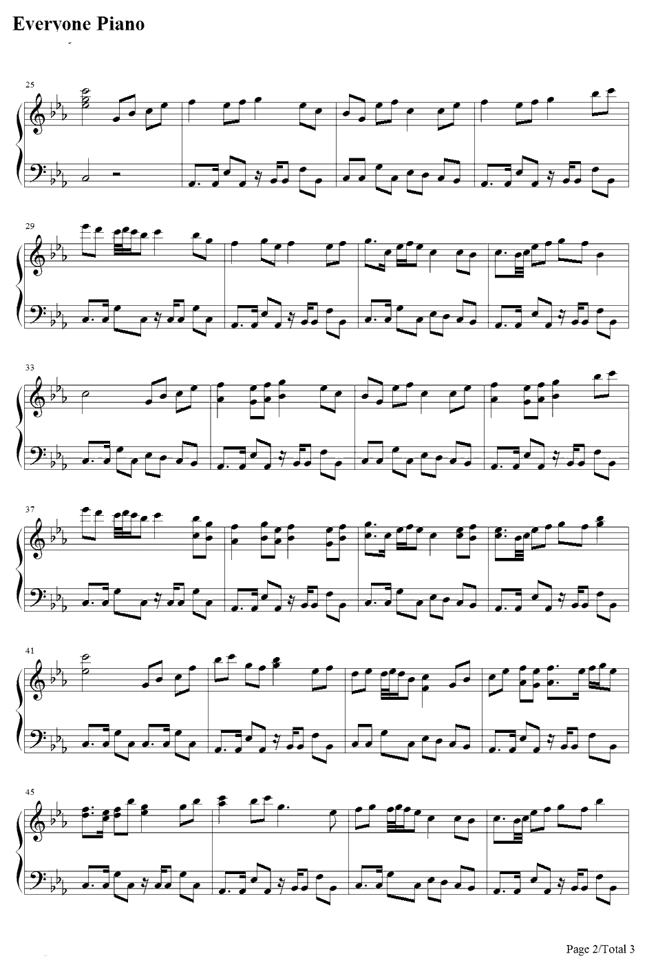 砕月钢琴谱-东方Project-东方萃梦想ImmaterialandMissingPower.2