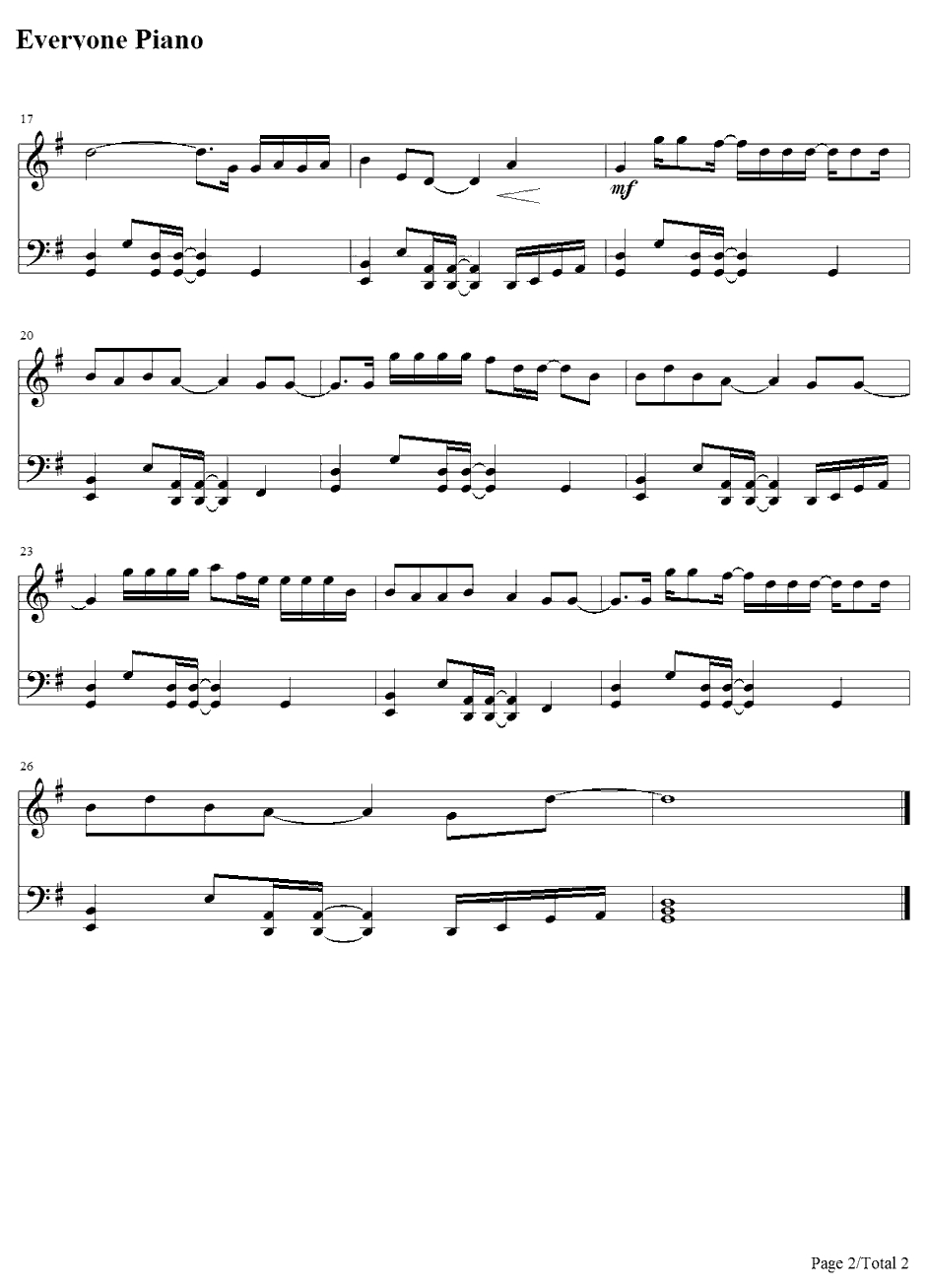 Not a Bad Thing钢琴谱-JustinTimberlake2