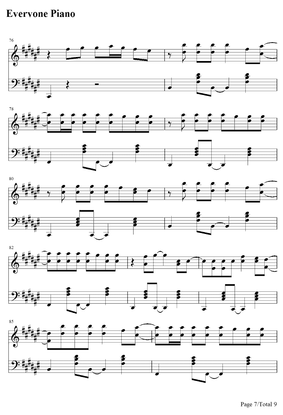 Give our Heart A Break钢琴谱-DemiLovato7