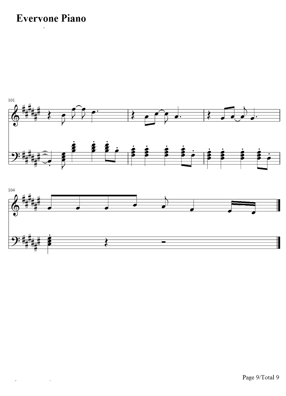 Give our Heart A Break钢琴谱-DemiLovato9