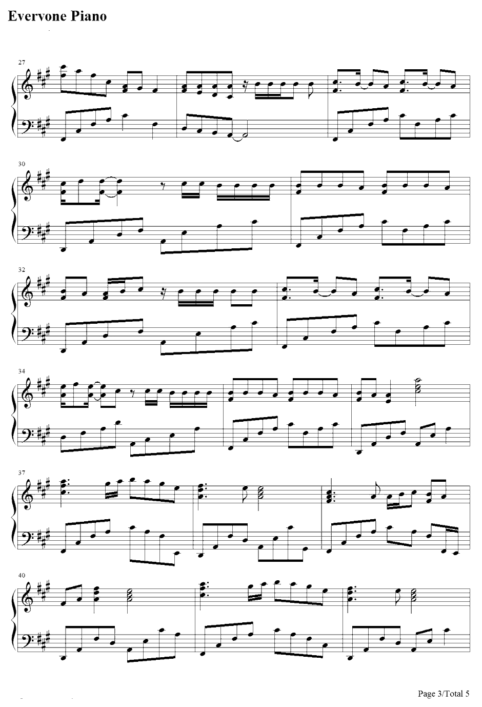 Airp lanes钢琴谱-B.o.B.feat.HayleyWilliams3