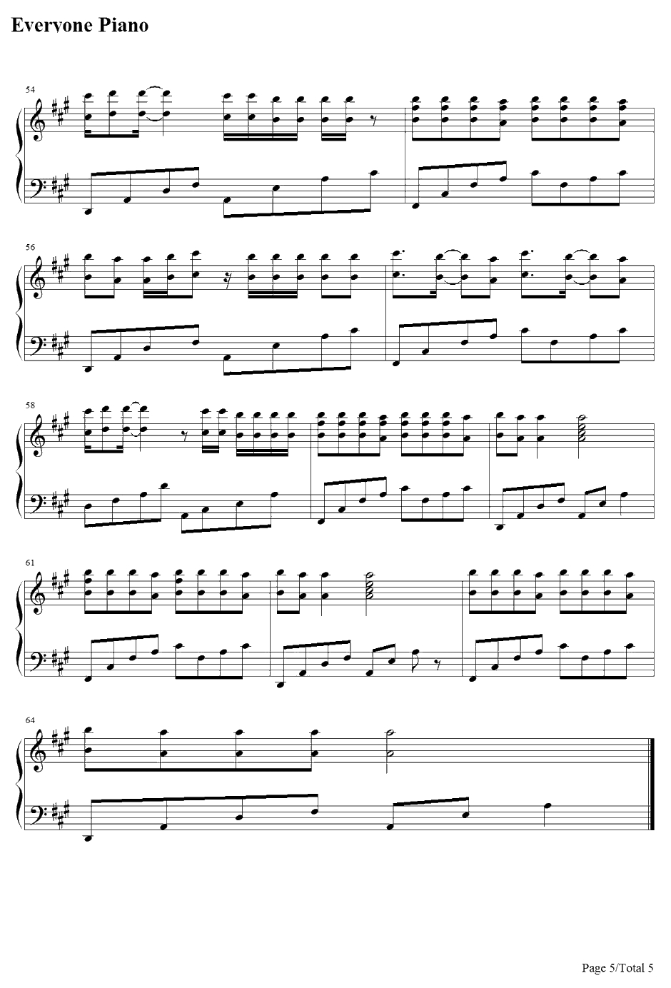 Airp lanes钢琴谱-B.o.B.feat.HayleyWilliams5