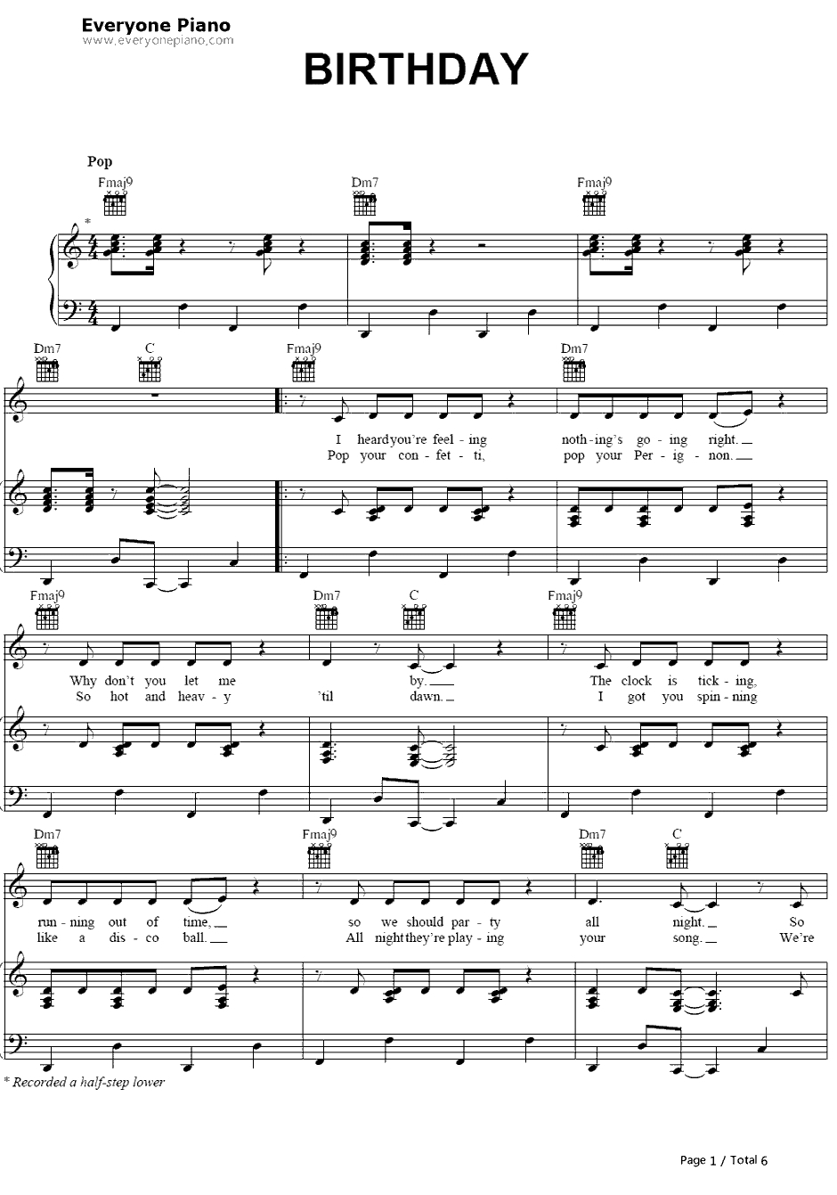 Birthday钢琴谱-KatyPerry1