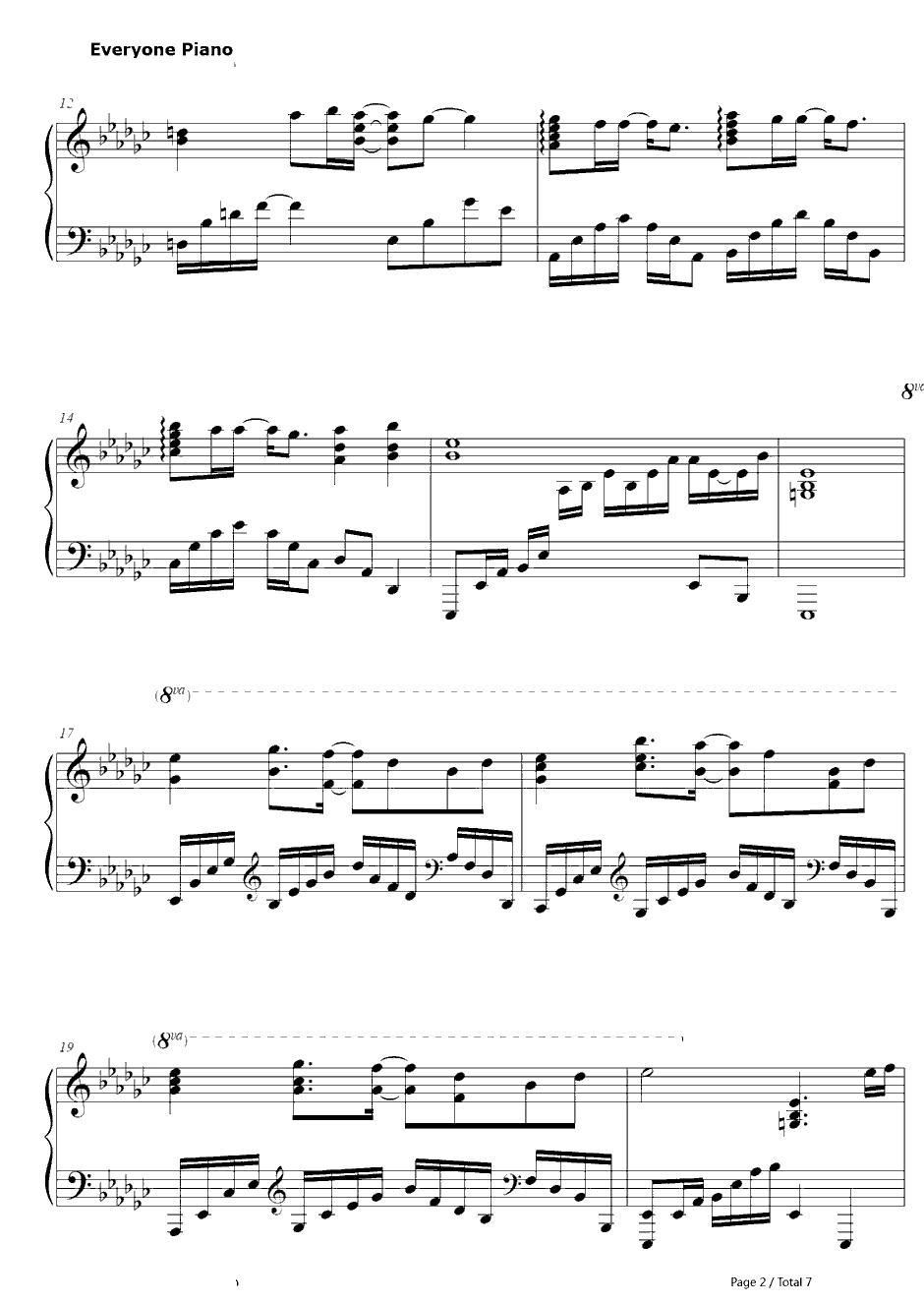 约束の绊钢琴谱-妖梦讨伐队(栗山未来(CV.种田梨沙)、名瀬美月(CV.茅原実里)、新堂爱(CV.山冈ゆり))-境界的彼方插曲2