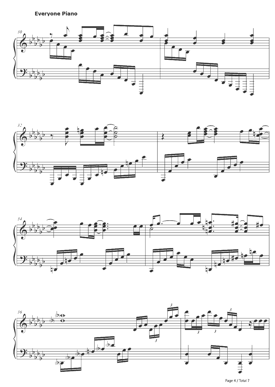 约束の绊钢琴谱-妖梦讨伐队(栗山未来(CV.种田梨沙)、名瀬美月(CV.茅原実里)、新堂爱(CV.山冈ゆり))-境界的彼方插曲4