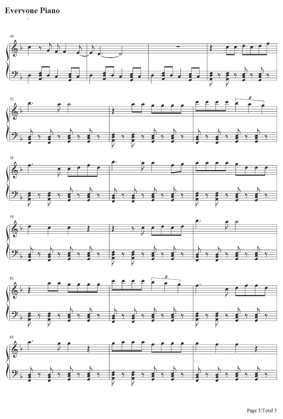 Some body That I Used to Know钢琴谱-Gotye&Kimbra3