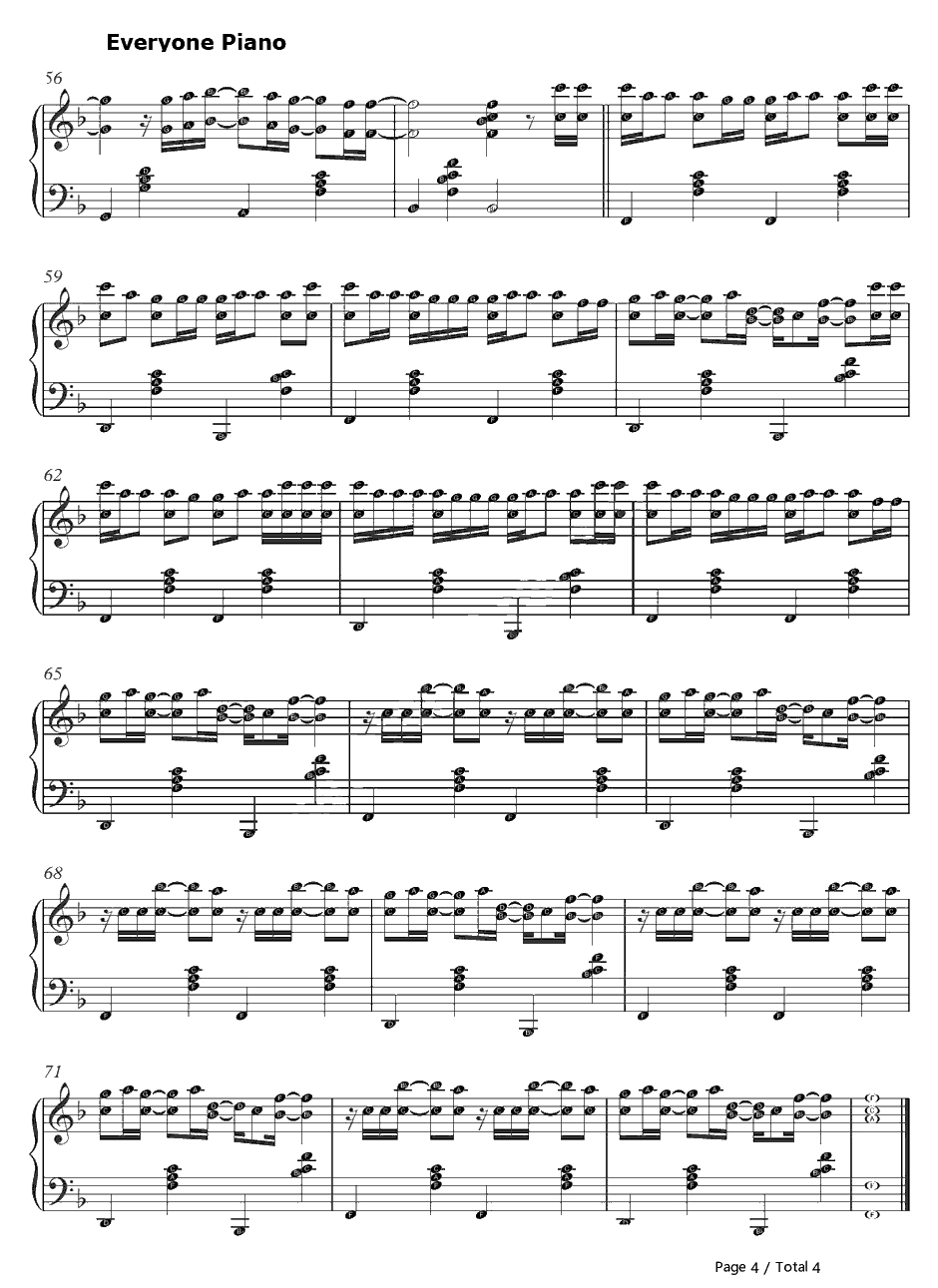 Here's to Never Growing Up钢琴谱-AvrilLavigne4