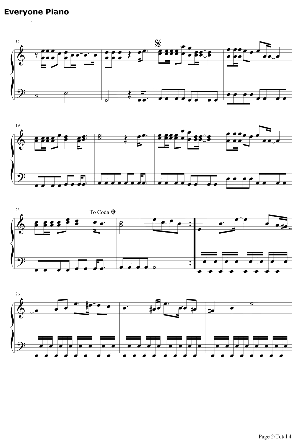 大地钢琴谱-Beyond乐队2