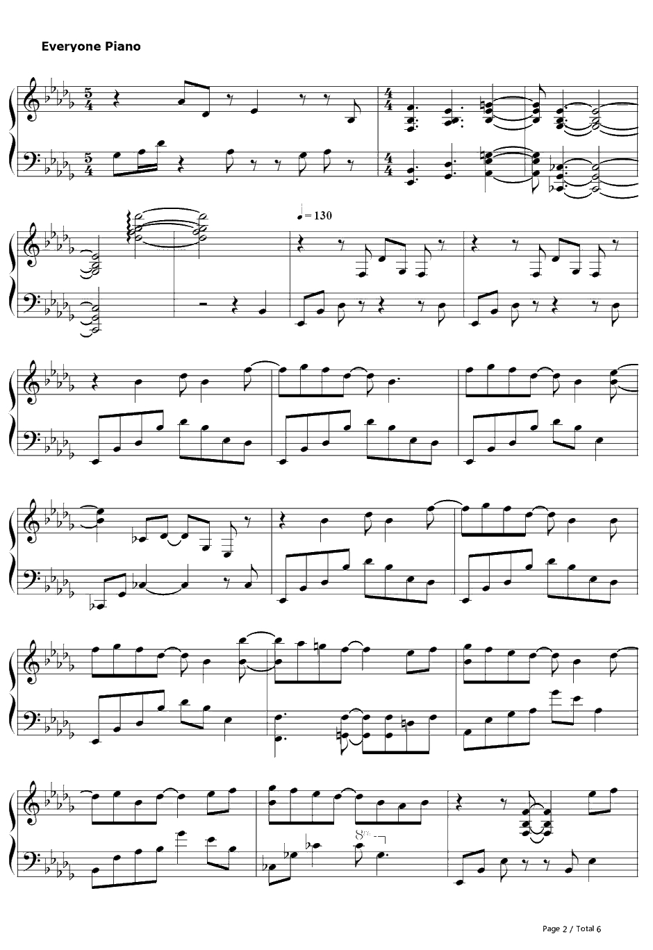 TRYU NITE!钢琴谱-中岛爱-轮回的拉格朗日OP12