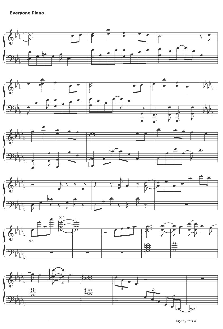 TRYU NITE!钢琴谱-中岛爱-轮回的拉格朗日OP15