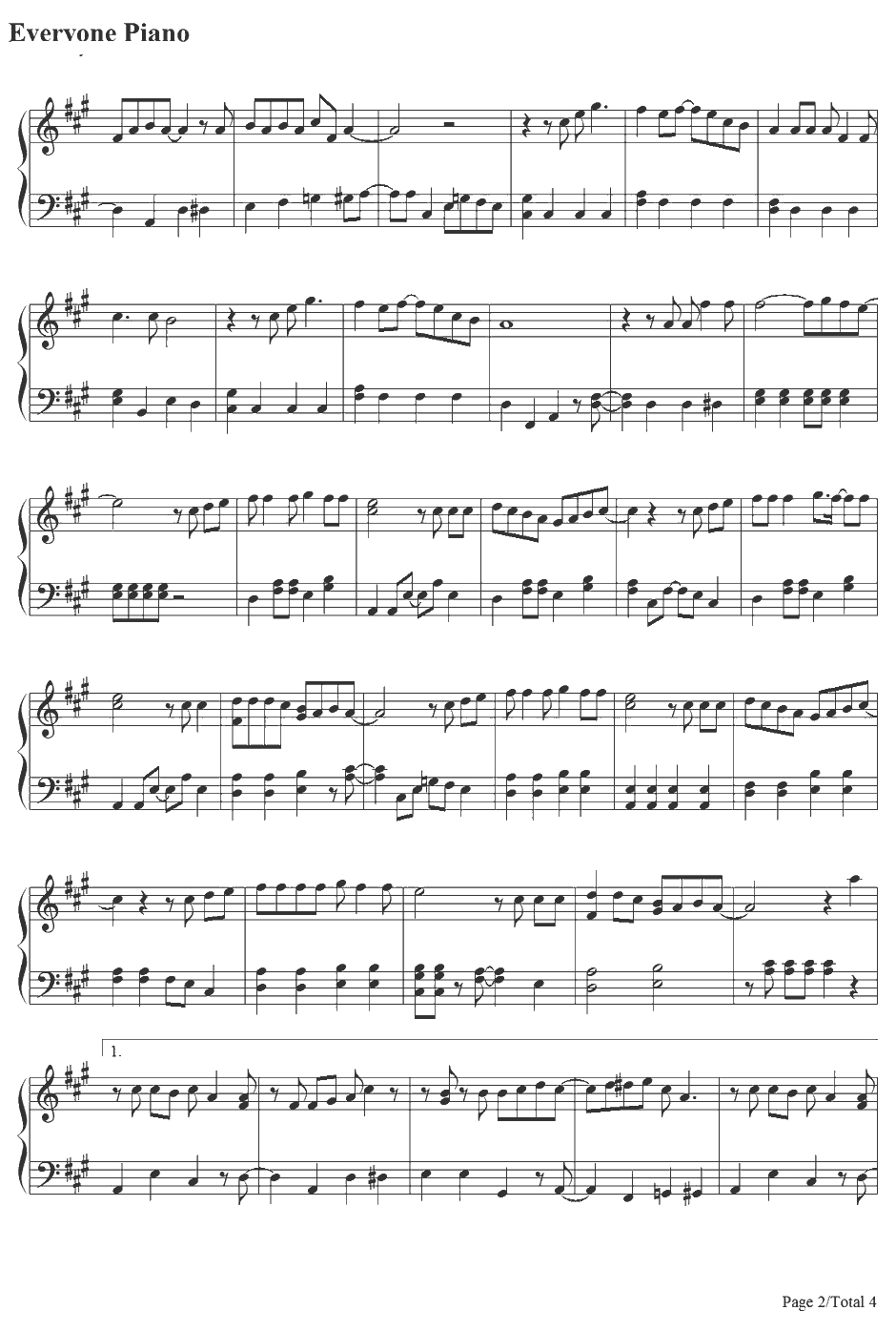 あおっぱな钢琴谱-関ジャニ∞2